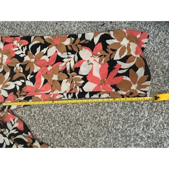 Calvin Klein Wide leg floral print pull on pants lightweight size 2X - Picture 4 of 9
